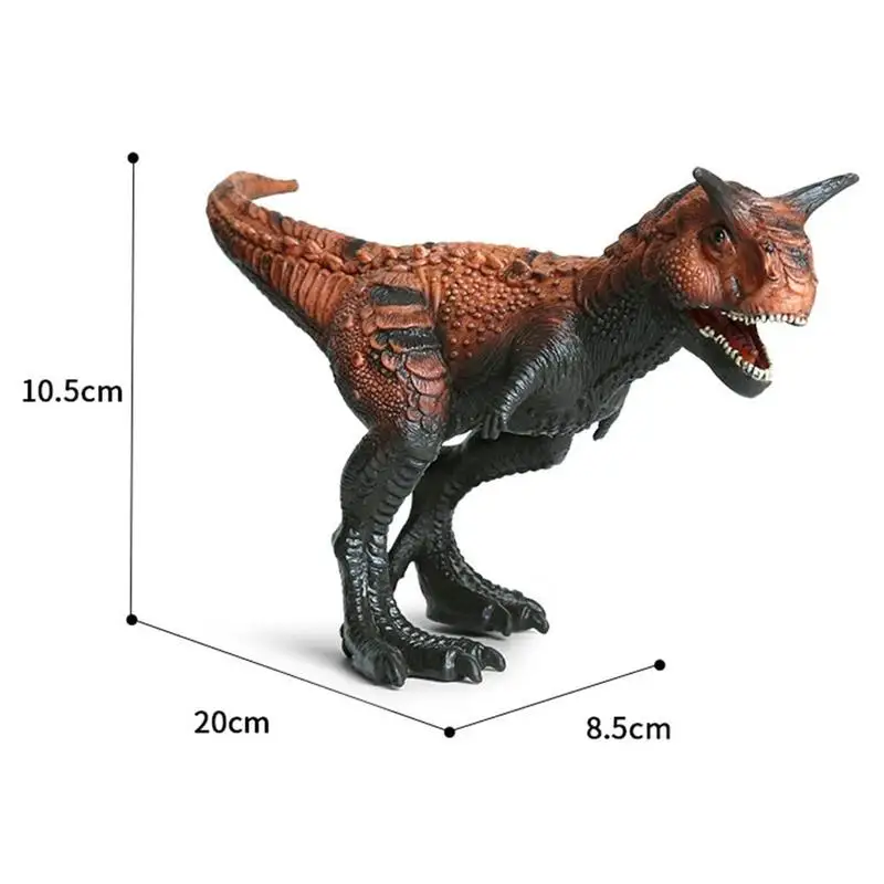 Модель Carnotaurus из ПВХ для мальчиков экшн-модель Юрского периода динозавр подарок