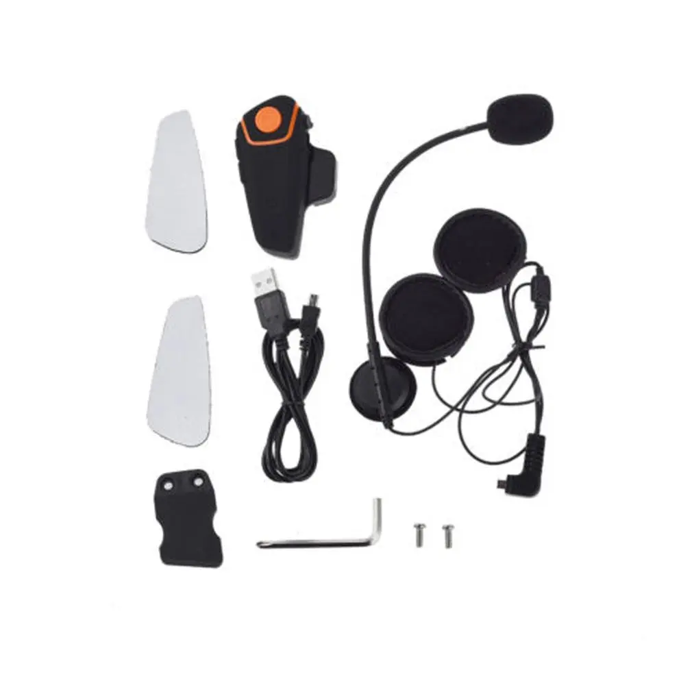 

Bluetooth Motorcycle Helmet Headset Intercom Communication Headphone Universal Wireless Interphone To 2 or 3 Riders