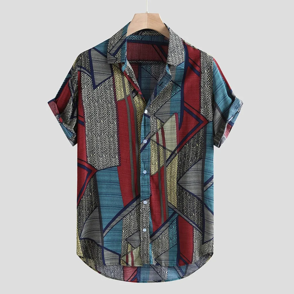 Новая гавайская рубашка для мужчин с принтом в стиле хип хоп модная пляжная