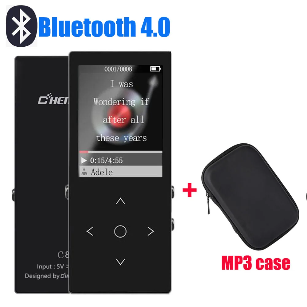 16 Гб MP4 плеер с Bluetooth 1 8 дюймов HD экран сенсорная кнопка mp3 без потерь HiFi звук аудио