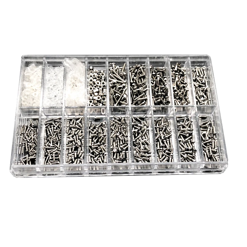 1000 шт маленькие очки винты из нержавеющей стали микро солнцезащитные часы гайки