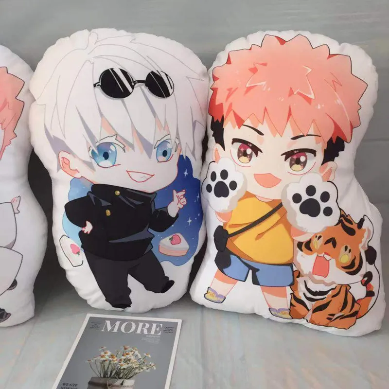 

Jujutsu Kaisen Cute Plush Doll Throw Pillow Toy Keychain Gojo Satoru Yuji Itadori Ryomensukuna Pendant Cartoon Anime Cushion Toy