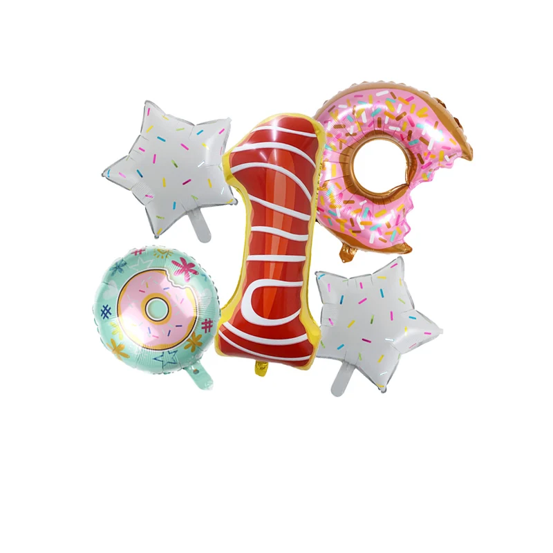 

5pcs 32inch Donut Candy Balloon Baby Birthday Party Decoration Baby Shower Ballon Supplies Donut Helium Globos