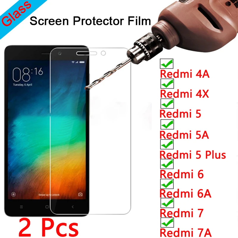 2 шт.! Защитное стекло закаленное 9H для Xiaomi Redmi 7/K20/6 Pro/5 Plus/Redmi 7A/6A/5A/4A/4X | Мобильные