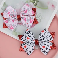 girls hair bows clips shiny glitter cute hairpins for baby girl kids boutique bow clips for women headband hair accessories