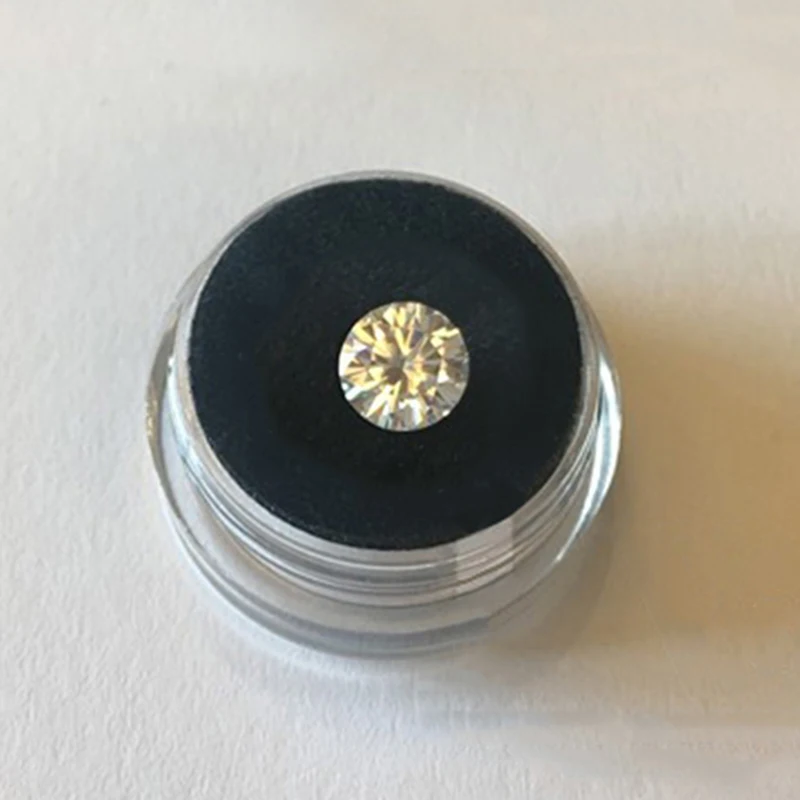 Россыпью Муассанит 6 5 мм IJ цвет 1ct карат лабораторный Алмаз DIY материал круглый