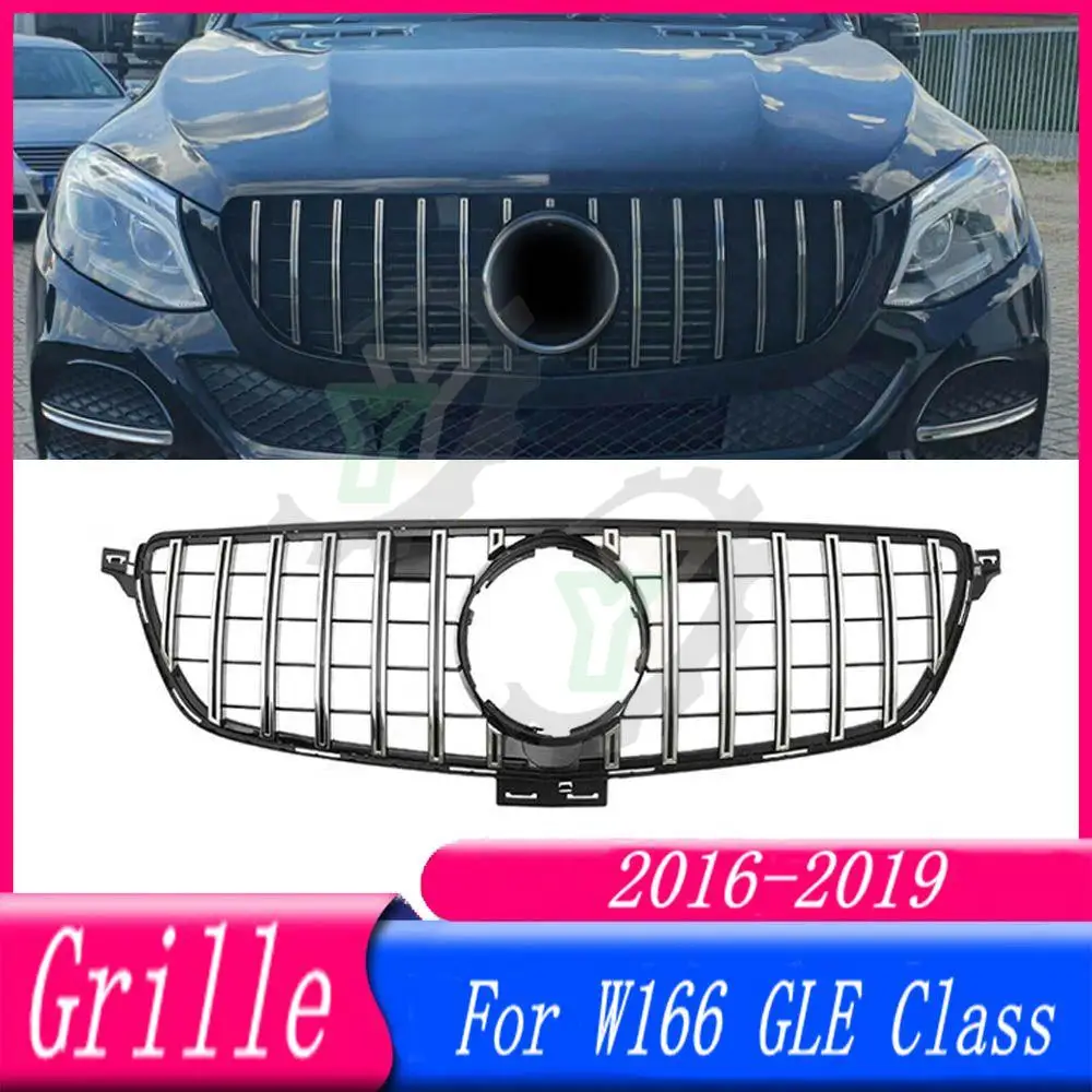 Car Front Bumper Grille facelift GT Style Racing Grill For Mercedes-Benz W166 GLE class GLE350 GLE400 GLE500 2016 2017 2018 2019