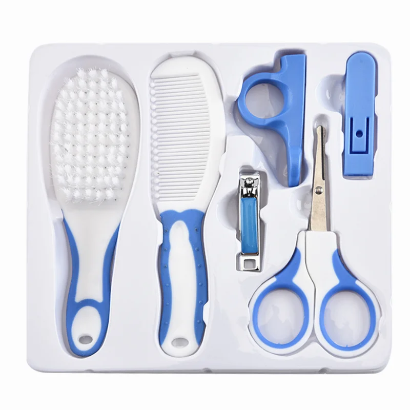 10/6 Pcs/Set Baby Kids Nail Hair Health Care Thermometer Nose Cleaner Toothbrush Safety Care Tools Newborn Grooming Brush Kit