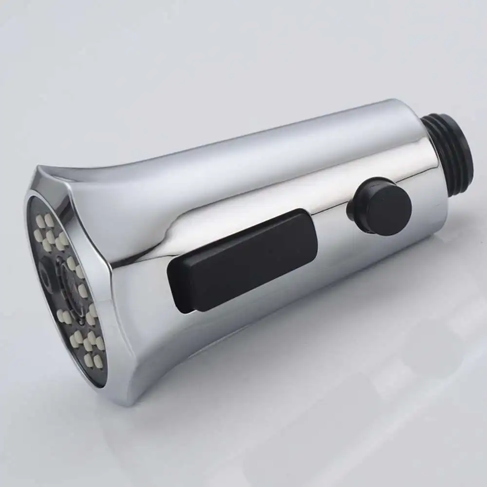 

Kitchen Sink Faucet Pull Head Horn Button Switch 3 Function Shower Nozzle Spout Shower Bathroom Sink Supplies