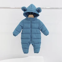 baby one piece romper newborn baby boys and girls hooded onesies to keep warm childrens cotton clothing