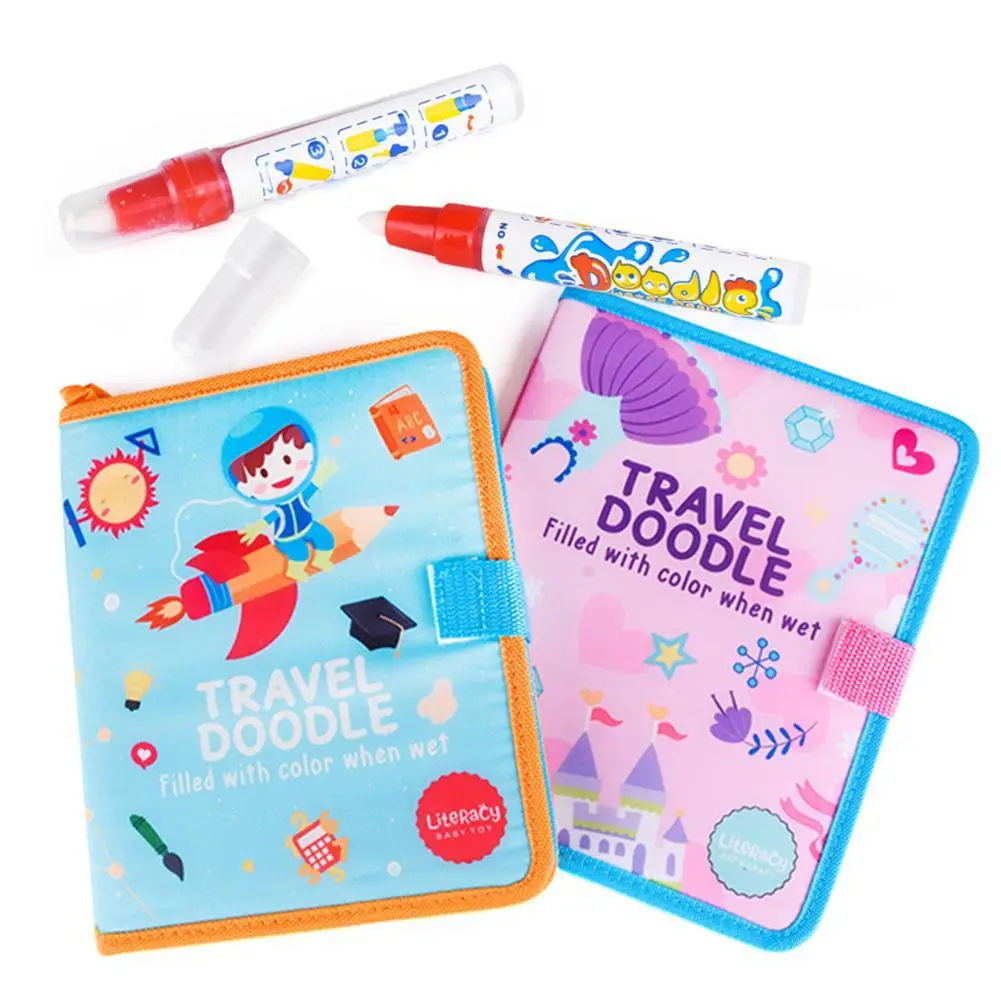 Творческий мультяшный альбом для рисования водой рисунок книга Волшебная