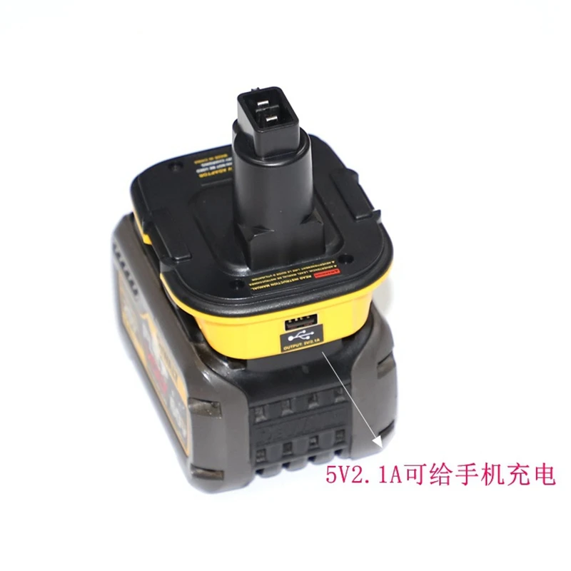 DCA1820 батарея адаптер USB выход для Dewalt DC9096 Ni-cd Ni-MH аккумуляторные инструменты совместим с 20 в Макс литий-ионная батарея DCB200