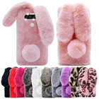 Чехол из кроличьего меха для LG Stylo 6 5 4 V60 V50 V40 V30 V30S V20 G8 G8S G8X G7 G6 G5 ThinQ 5G K52 K42 K51S K41S K61 K50S K40S, чехол