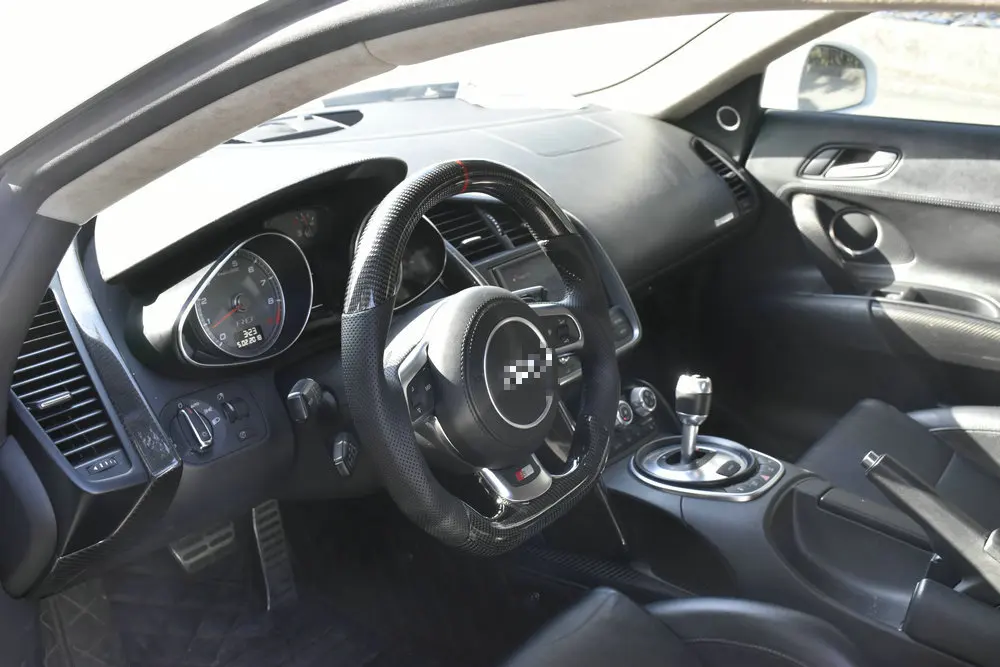 100% натуральное углеродное волокно Автомобильное рулевое колесо для Audi TT