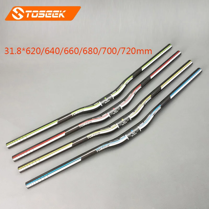Руль для горного велосипеда TOSEEK 3K из углеродного волокна 31 8*620/640/660/680/700/720 мм|handlebar
