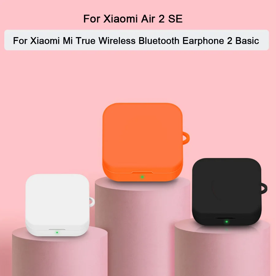 Силиконовый защитный чехол для наушников Xiaomi Mi True Wireless 2 базовых футляра Air SE с