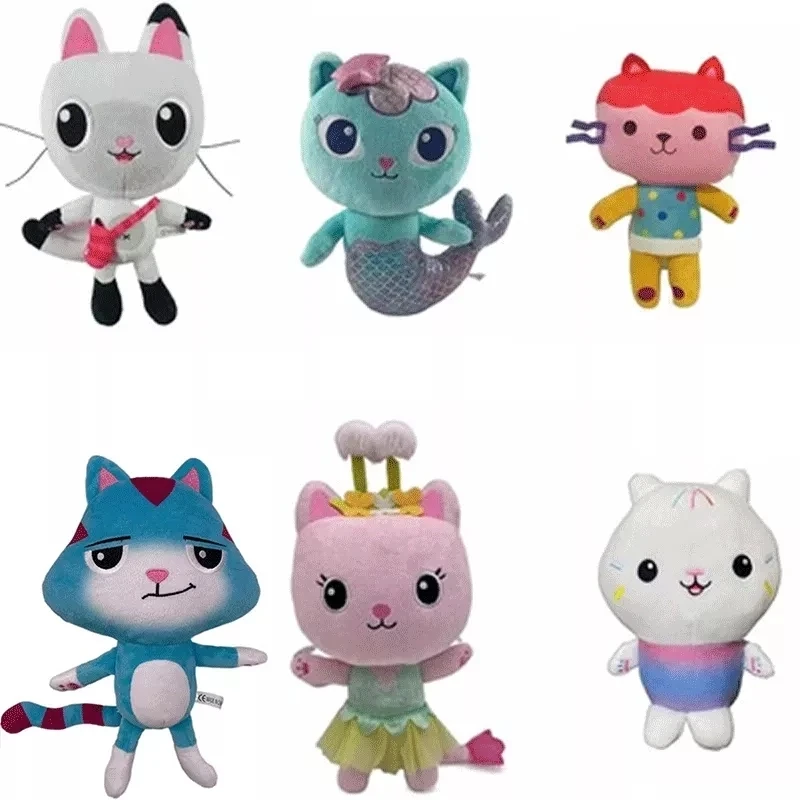 

Kawaii Gabby Cats Plush Doll Cartoon Anime Plush Toy Cute Cat Doll Baby Sleep Soothing Toy Birthday Gift for Boys