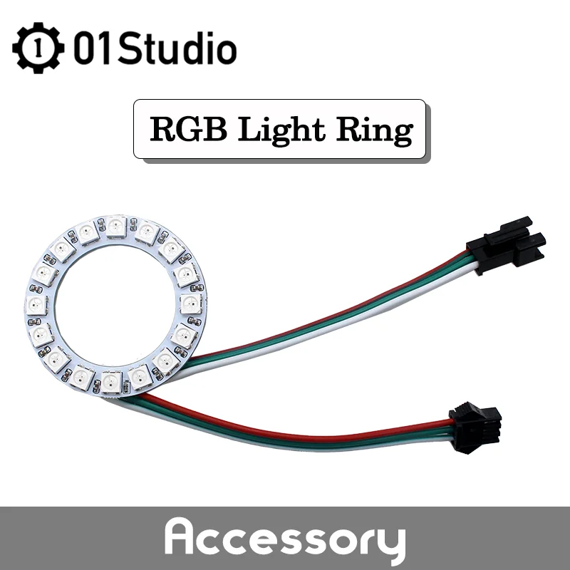 01 студийное кольцо с RGB-подсветкой Neopixel WS2812B микробит питона аксессуары MicroPython |
