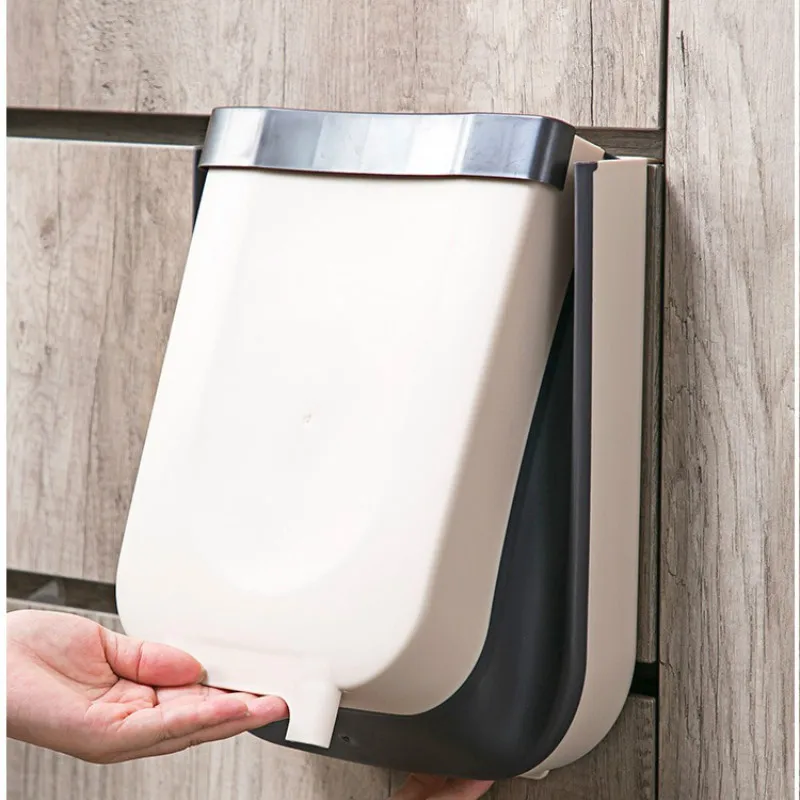 Складная корзина для мусора бумаги кухни или машины настенная хранения и отделки