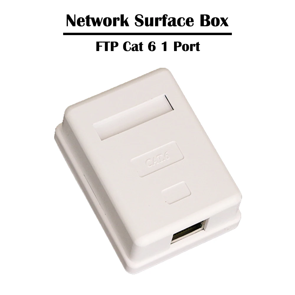 10 шт 1 Порты и разъёмы UTP/FTP Cat 5e/ 6 сетевой поверхности распределительная коробка