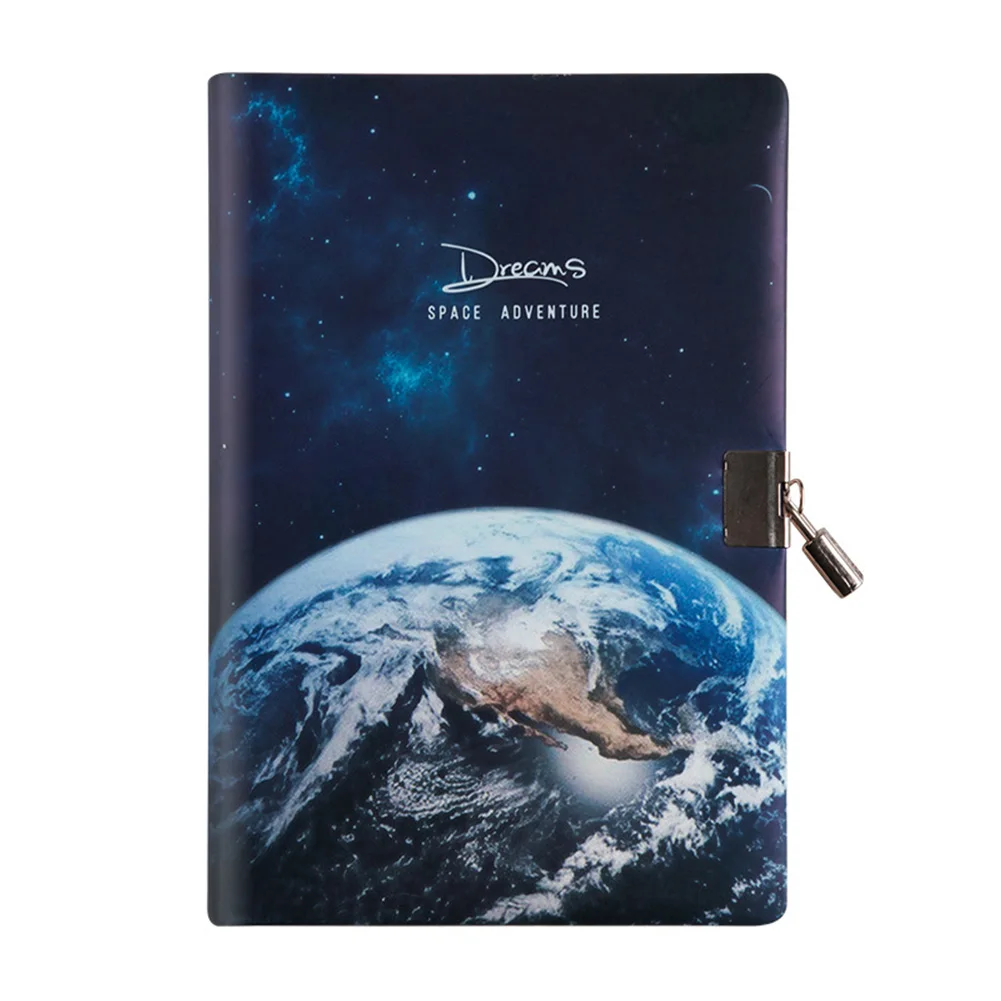 A5 ленточная Закладка студентов дневник Тетрадь с Lock твёрдая обложка для дневника