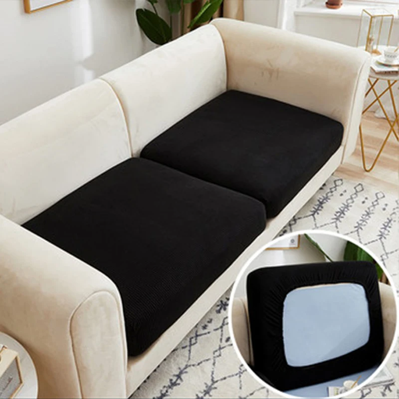 1/2/3/4 Stretch Sofa Seat Cushion Cover Polar Fleece Chair Slipcover Pet Dogs Mattress Removable Furniture Protector | Дом и сад