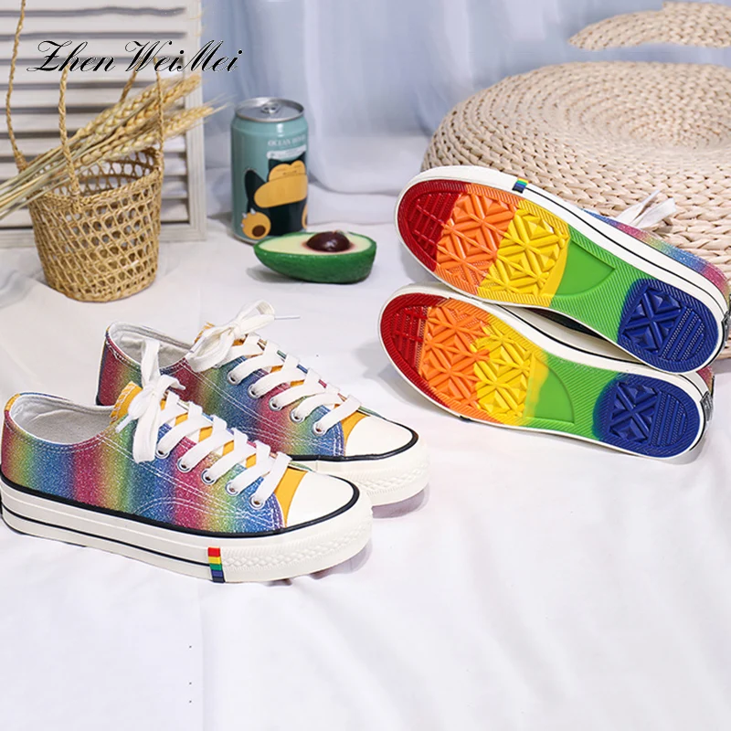 Парусиновая обувь с ручной росписью на заказ женские модные повседневные