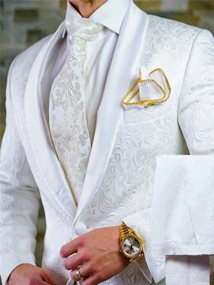 2 Pieces Wedding Bridegroom ( Jacket + Pants + Tie  ) D201