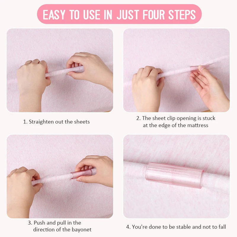 

12pcs Multi-Function Transparent Sheet Clip Mattress Anti-Slip Holder Buckle Seamless Clip Invisible Clip Fixing Buckle Bedroom