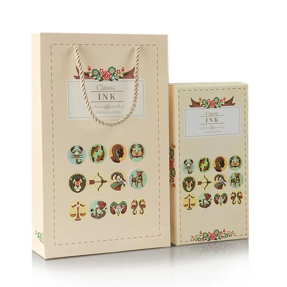 12 созвездий и напылением золотистого цвета Чернила для перьевых перо