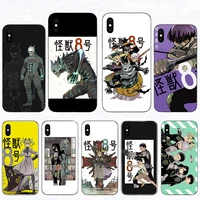 manga comic monster kaiju no 8 phone case se 12 mini 13 11 pro xs max shell for iphone 7 8 6 plus 6s 5 x xr 10 hard mobile cover