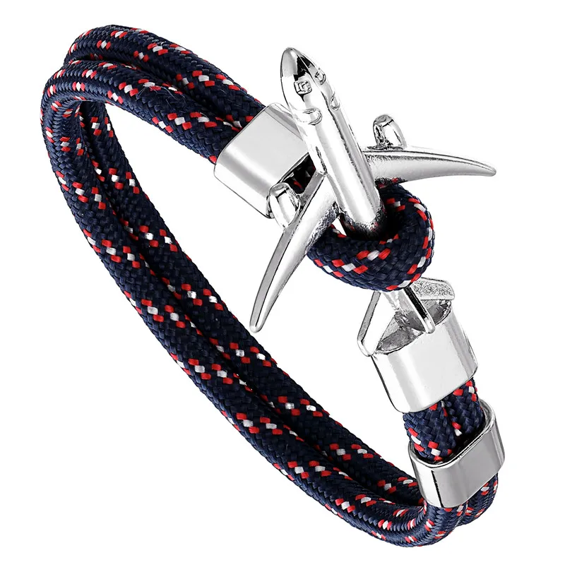 Мужской и женский браслет с амулетным якорем для аэропорта 2020 аксессуары из