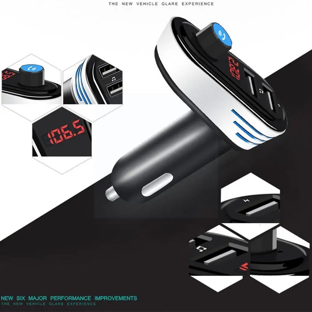 

Автомобильный Bluetooth mp3-аудио плеер Ap02, беспроводное зарядное устройство для автомобиля B5p7