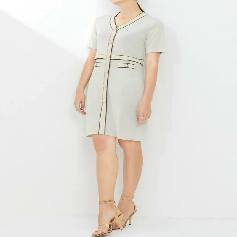 

Graceful Dress 2020 Autumn New French Knitting Big-Name Temperament Goddess Fan Fangyuan Clothing Selection Sweater Dress