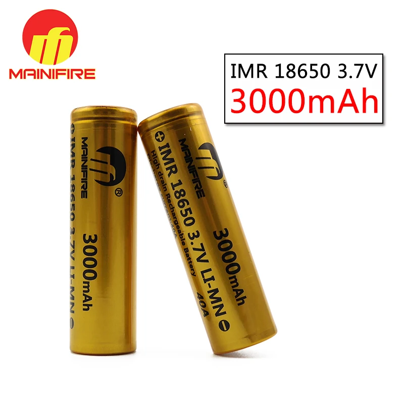 4 шт. в партии! Mainifire 3000 мАч 18650 батарея 40A 3 7 литиевые аккумуляторные батареи