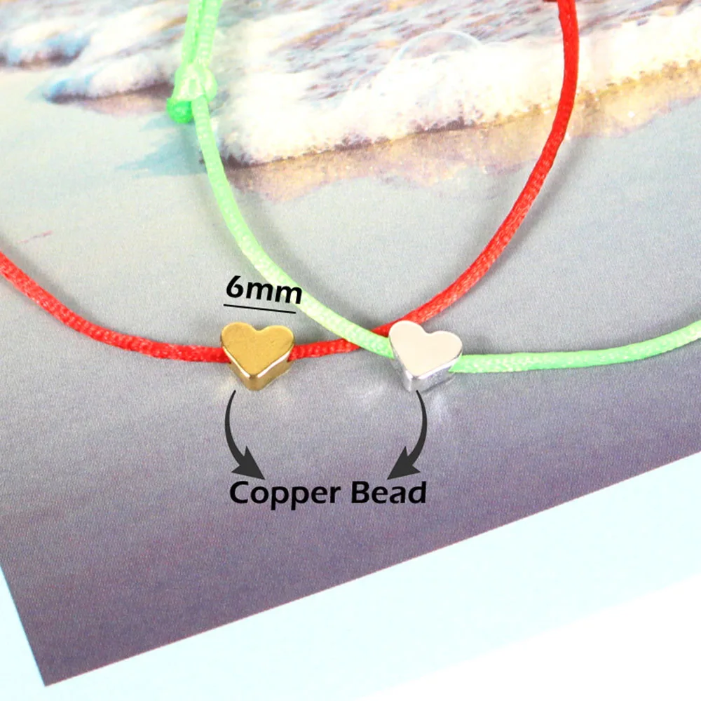 Новый браслет золотого цвета в форме сердца плетеные ювелирные изделия на удачу