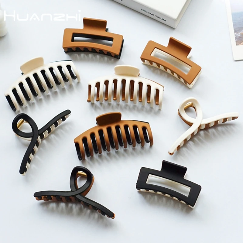 

Набор заколок для волос HUANZHI 2021 для женщин и девочек, элегантные шпильки