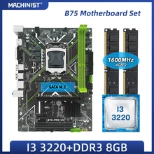 MACHINIST B75 motherboard LGA1155 kit with Intel I3 3220processor DDR3 8G(2*4G)1600MHzRAM memory SATA2 SATA3 NGFF M.2 B75-PRO-U5 MACHINIST B75 motherboard LGA1155 kit with Intel I3 3220processor DDR3 8G(2*4G)1600MHzRAM memory SATA2 SATA3 NGFF M.2 B75-PRO-U5