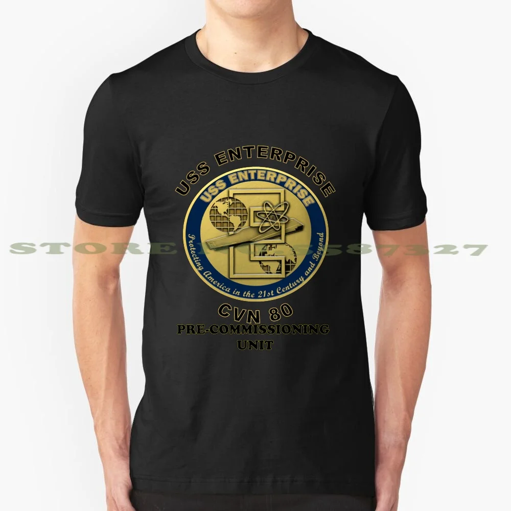 

Pcu Enterprise (Cvn-80) Crest Black White Tshirt For Men Women Pcu Enterprise Cvn 80 Cvn 65 Gerald R Class Air Carrier United