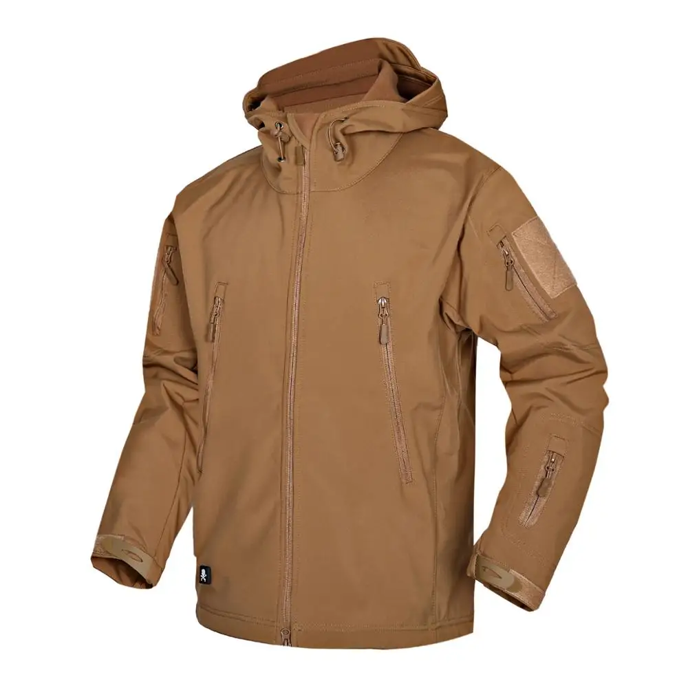 Brand Clothing Autumn Men's Military Camouflage Fleece Jacket Army Tactical Clothing  Male Camouflage Windbreakers