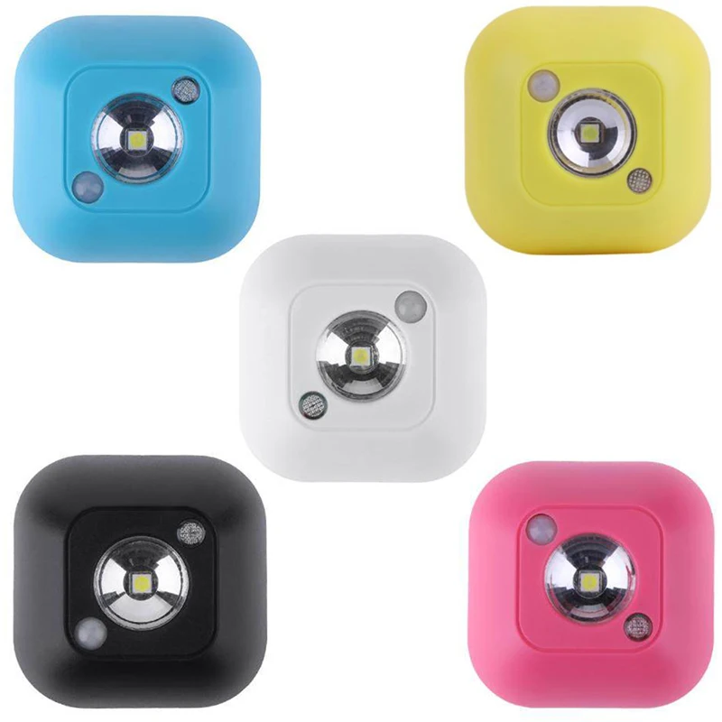 Мини светодиодный светильник с датчиком движения ночник новинка контроль