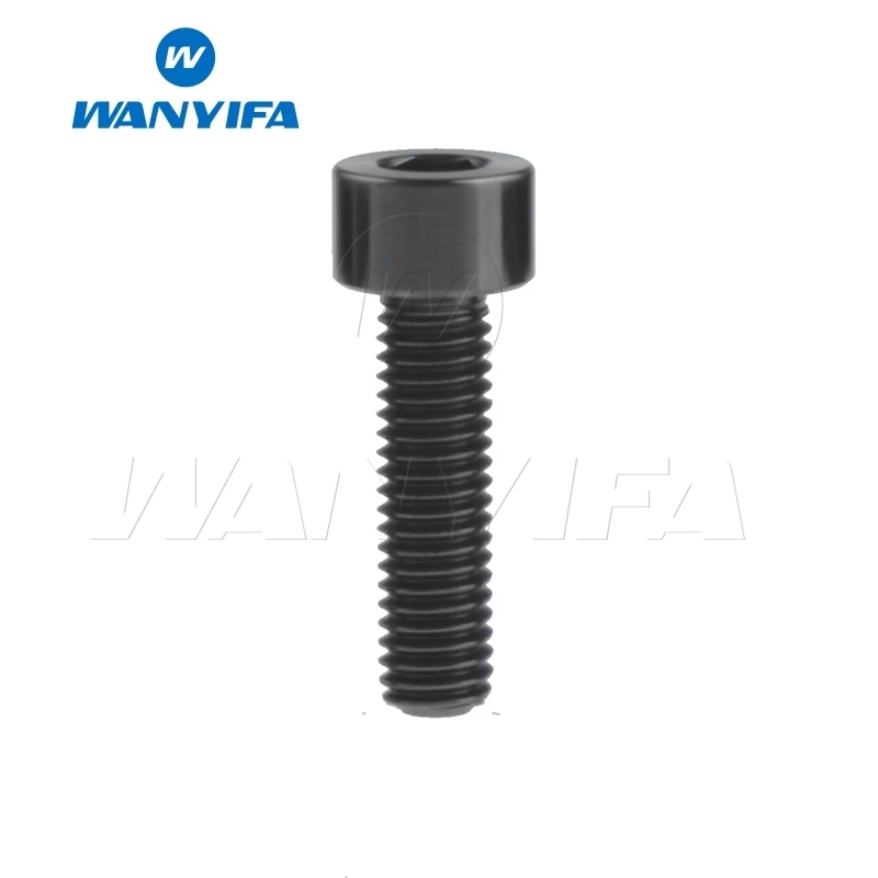M5x18 Black Wanyifa M5x10 12, 16, 18, 20, 25 30 35, 40 45 50 55 60 мм шестигранный ключ клеймо Винт С Титановым болтом для Велосипедный вынос руля велосипеда части - Цвет: M5x18 Black