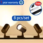 COB светодиодный Трековый светильник, светодиодный Трековый светильник, рельсовый светильник 12203040 Вт, современный настенный светильник, точечный светильник, домашний магазин одежды 220 В