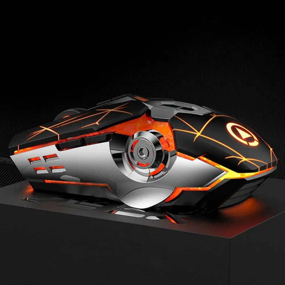 

Wired Mechanical USB 7 Buttons LED Backlit Mute Gaming Mouse Mice for PC Laptop
