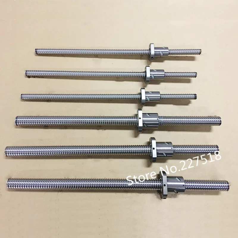 RM1605 шариковый винт с левой резьбой SFU1605 350/400/500/600/700/800/900/1000 мм шаровой гайкой