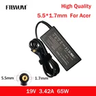 65 Вт Зарядное устройство для ноутбука адаптер 19 в 5,5 а 1,7*5920 мм Источник питания для Acer Aspire 5535 5738 6920 7520 6530G 7739Z 5315 5630 5735