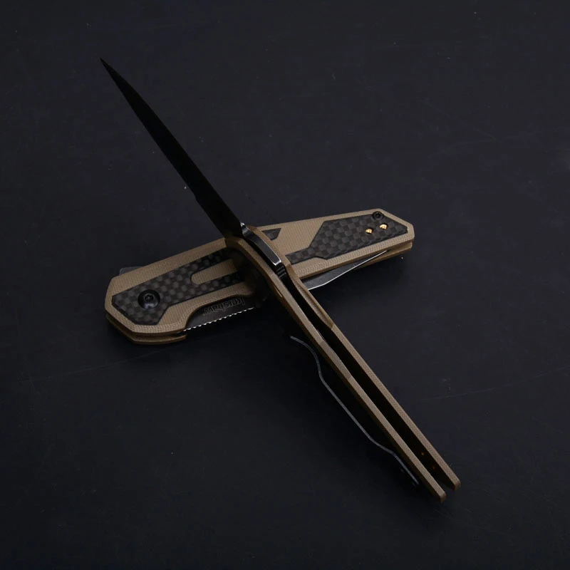 Складной нож Kershaw 1160, 8CR13MOV лист+ углеродное волокно, карманный тактический нож для кемпинга и охоты, инструмент для повседневного использования