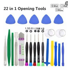 

22 In 1 Mobile Phone Repair Tools Kit Pry Opening Tool Screwdriver Set For IPhone IPad Samsung Cell Phone Hand Tools Set T