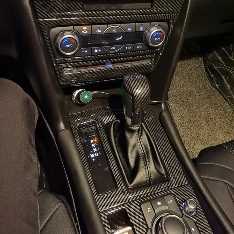 Отделка для салона автомобиля из углеродного волокна с принтом Mazda 3 Axela 2017 2018 2019