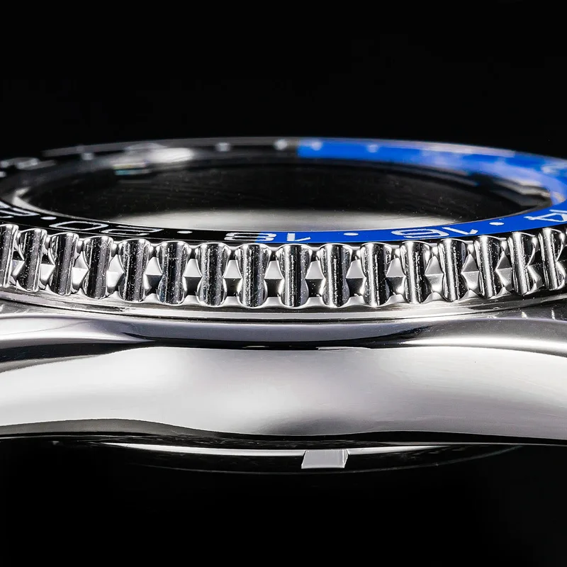 

Sapphire Men's Diver Watch Kanagawa Luminous Dial Blue Black Ceramic Bezel NH35 Automatic Movement 200M Water Resistance